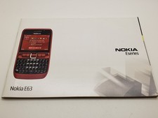 VGC Rare English Nokia E63 Instruction Manual User Guide