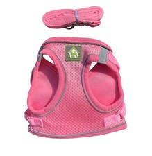 Dog Harness Matching Leash Pink NWOT