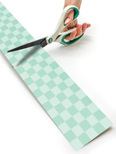 Cool for School Green Checkers Straight Rolled Border Trim - 50Ft - Decorate ...