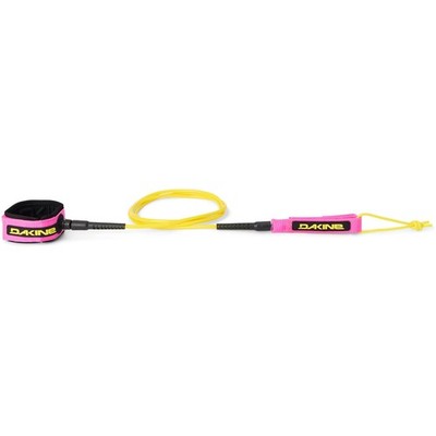 Dakine Erin Brooks Kainui Team Small Surf Leash, 6' x 1/4'', Pink Neon Yellow New