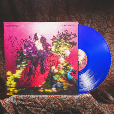 SIGNED Jessie Ware Superbloom BLUE vinyl UNPLAYED feels good pleasure glasshouse