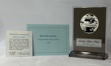 1978 Franklin Mint Sterling Silver Proof WINTER MAGIC Holiday Medal W/ COA