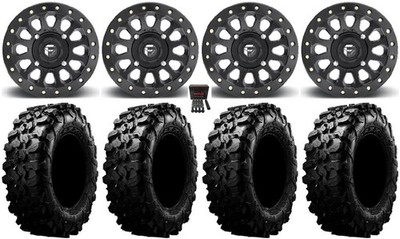 Fuel Vector Beadlock 15'' Wheels 35'' Carnivore Tires Can-Am Defender
