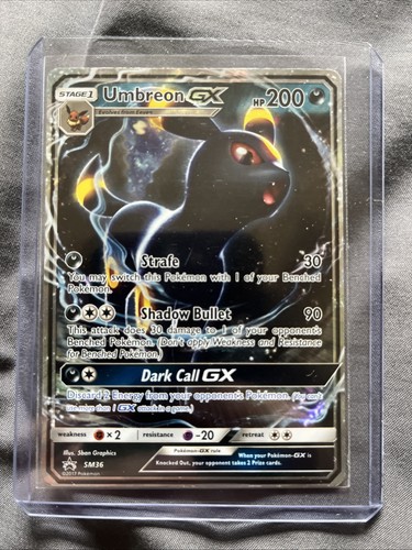 2017 Pokémon TCG Sun & Moon SM36 Black Star Promo Umbreon GX Full Art