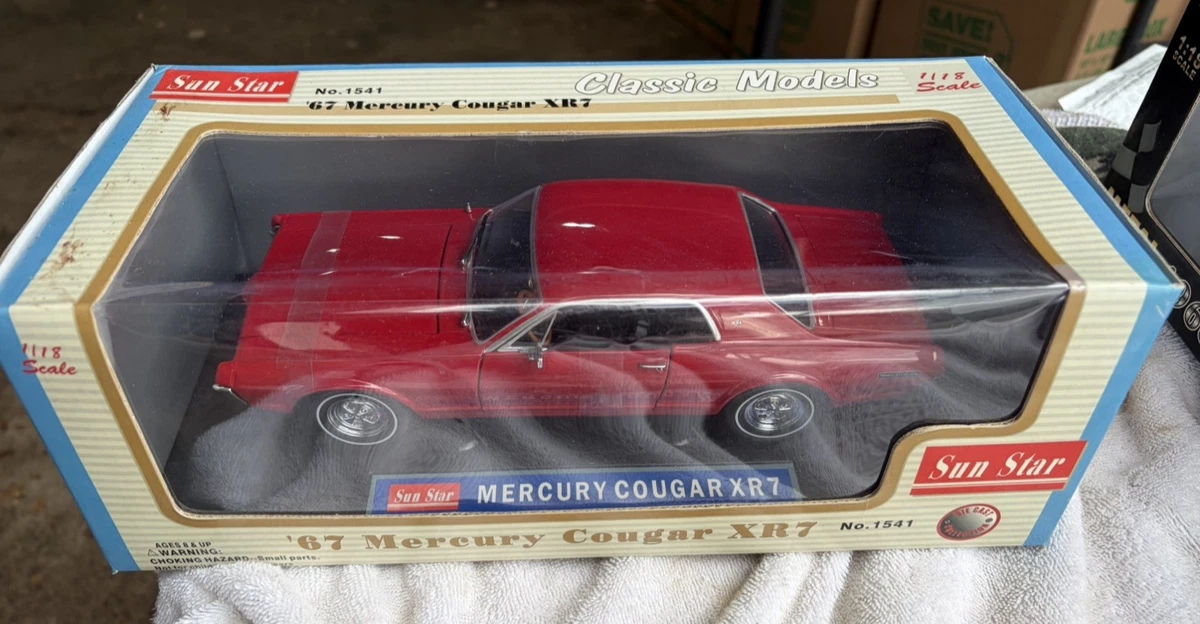 Sun Star 1967 Mercury Cougar XR7 1 18 scale #1541 Red | eBay
