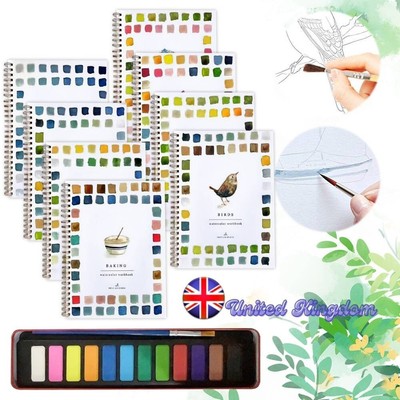 Anfängerfreundliche Vogel Aquarell Arbeitsbücher 12 Farben/Aquarell Arbeitsbuch