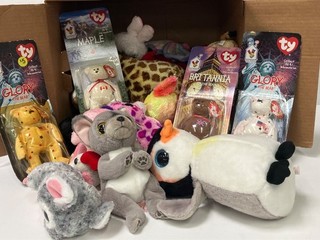 Mixed Lot of over 30 TY Beanie Babies Baby Boos Various Sizes
