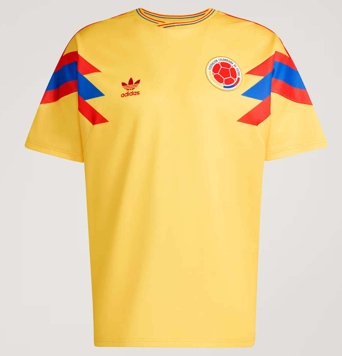 Colombia Authentic Adidas Soccer Retro Yellow Jersey 1990 BNWT