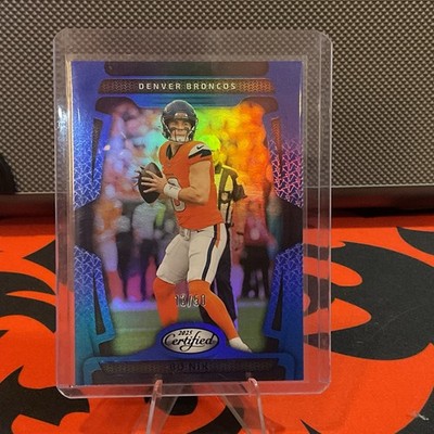 Panini 2025 Certified Football Bo Nix Broncos Mirror Blue #29 13/50