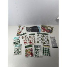 Recollections Jolee's Boutique Christmas Sticker Lot Dimensional Glitter 15 pc