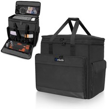 Double-Layer Desktop PC Tower Carrying Case, Travel Storage Bag for Computer ...