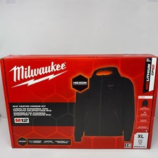 Milwaukee M12 Black Heated Hoodie Kit Xl W Battery Charger