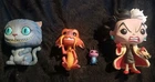 Funko Pop! 3 Disney Lot: Mulan Mushu & Cricket & Cruella Villain & Cheshire Cat