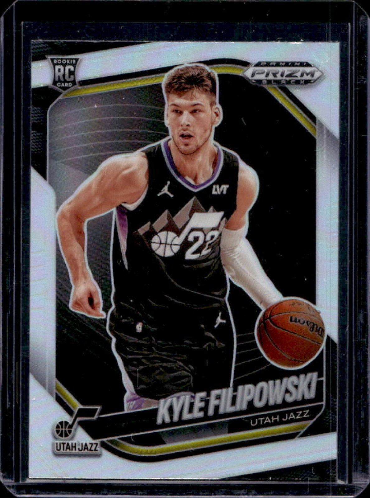 2024-25 Prizm Black Kyle Filipowski RC Silver Prizms Rookie #125 Jazz