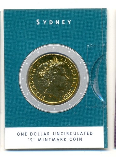 2000 $1 Uncirculated Coin - HMAS Sydney 11 " S " Mintmark - Foto 2 di 2