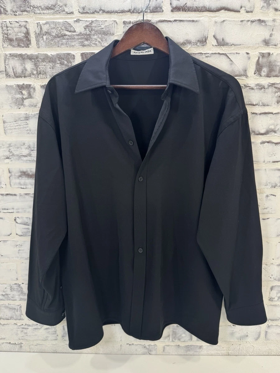 Black Long Sleeve Button-Down Dress Shirts for Men for sale | eBay