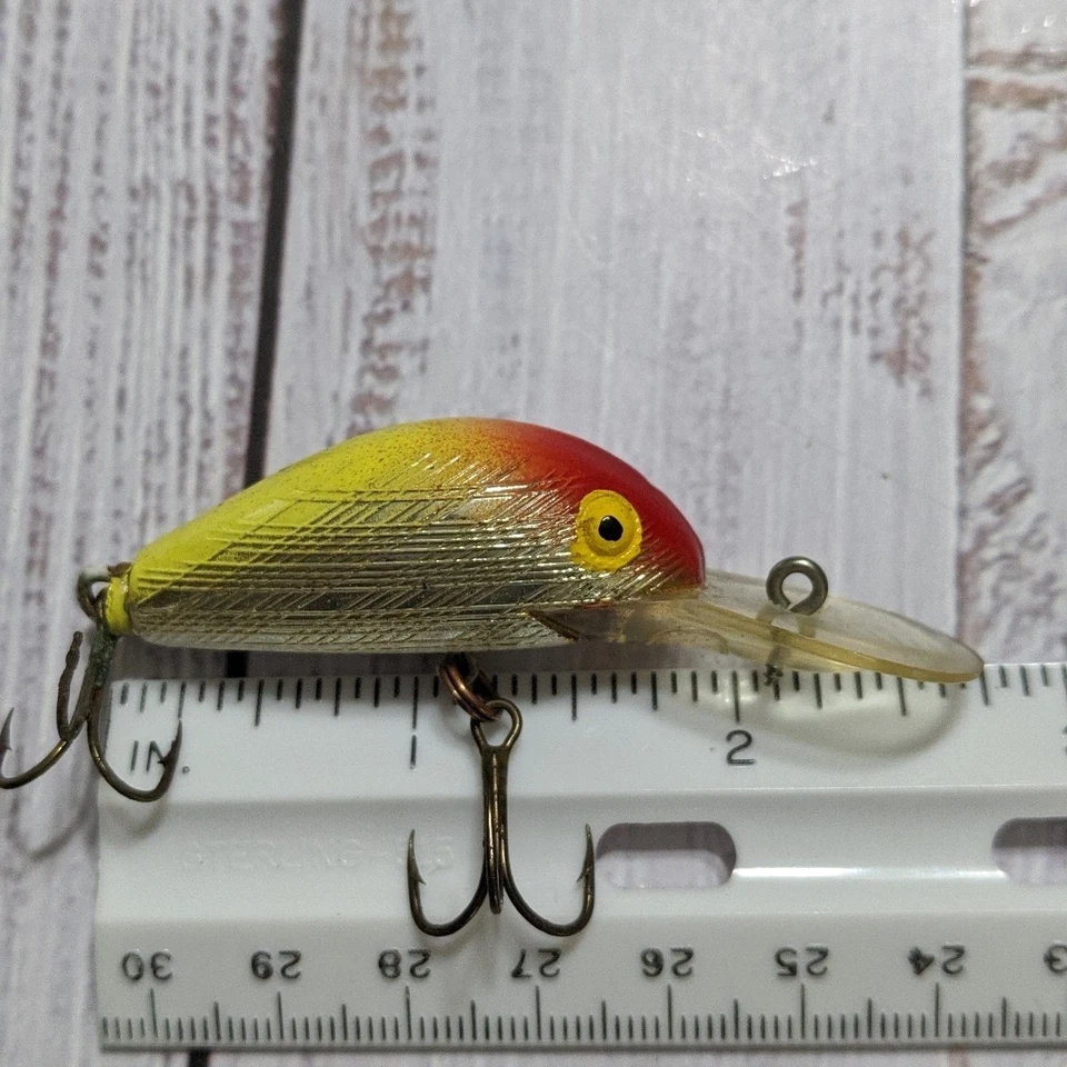 1970's Bill Norman Little Scooper Clown 2.75" Shallow Crankbait Lure - Image 4 of 4