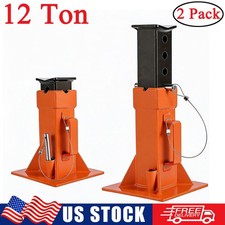 2 Pack Car Jack Stands 12 Ton Adjustable Height Heavy Duty Pin Type Jack W Lock 2 Pack Car Jack Stands 12 Ton Adjustable Height Heavy Duty Pin Type Jack W Lock