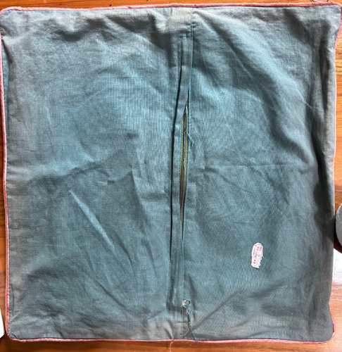 Vintage chinesische Seide Stickerei Panel/Kissen Slip "Life" - Bild 2 von 2