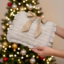 Quilted Bow Bible Sleeve Book Cover Case Padded Protector Washable Bible Bag Pou