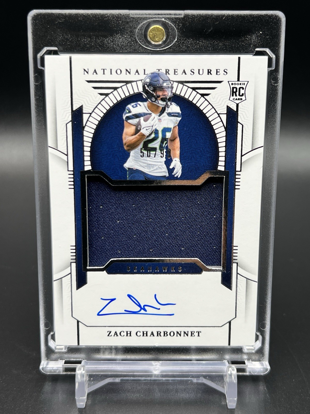 2023 Panini National Treasures - Zach Charbonnet /99 RPA #196