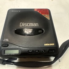 Sony Discman D-11 Mega Bass Portable CD Player No Cable Untested For Parts