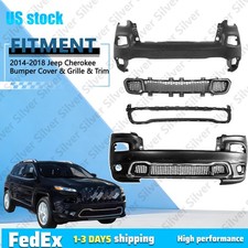 Front Bumper Cover Lower Grille Trim Surround For 2014-2018 Jeep Cherokee