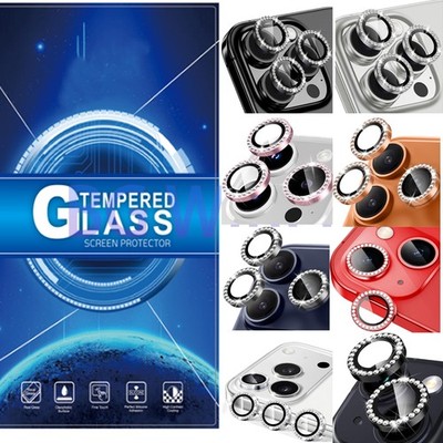 Camera Lens Protector For iPhone 17 E/16 E/15/14/17 Pro Air Bling Diamond Glass
