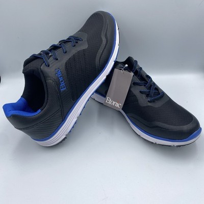 ETONIC Stabilite Sport Mens Golf Shoes Black/Blue Size 10M NEW