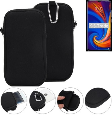 Neopren Schutz Hülle für Lenovo Z5s Case Holster Gürteltasche Travel bag schw