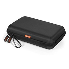 Shockproof Hard Shell Carrying Case for GPS, External Hard Drive, Power Black