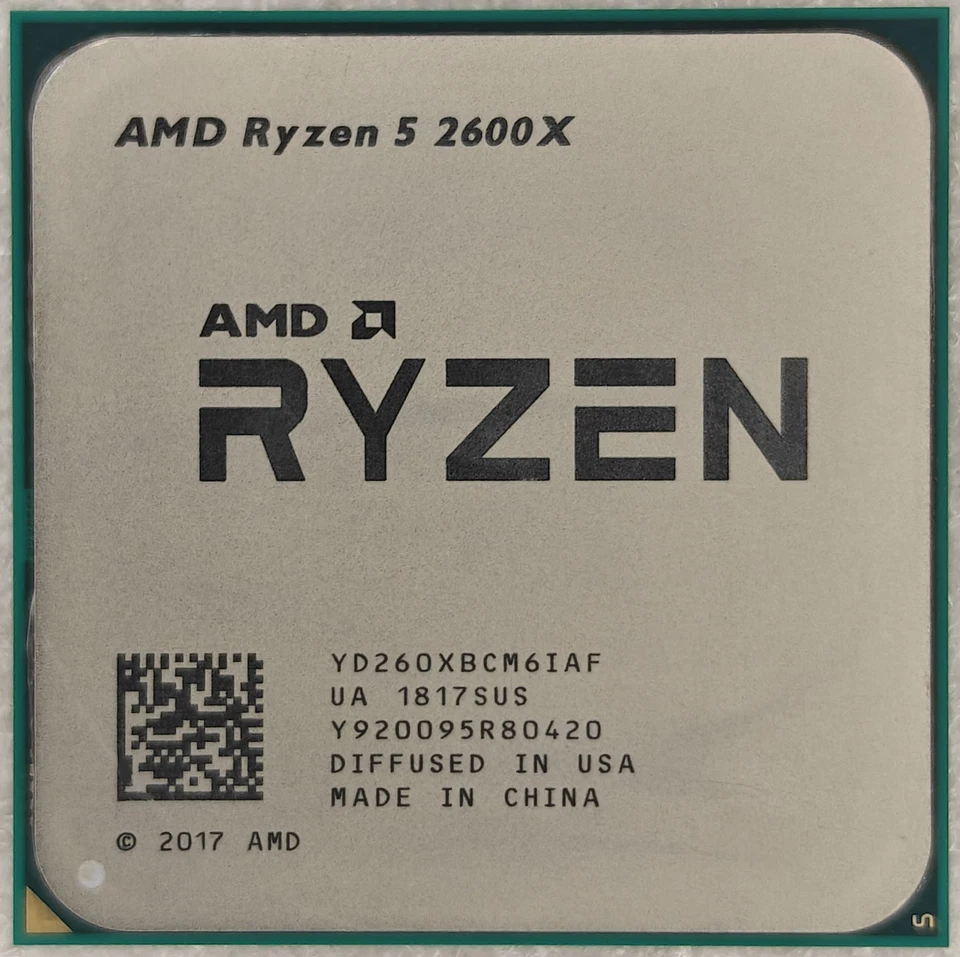 AMD Ryzen 5 2600X CPU Prozessor 3.6GHz 6 Core 12 Threads 95W Sockel AM4 - Bild 1 von 2