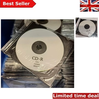 High-Speed 52x CD-R 700MB Slim Jewel Case - Perfect for Data & Audio - Image 1 of 3
