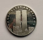 1 oz .999 Silver Round 9/11 World Trade Center Twin Towers NYC 2001 Comm.  C-009