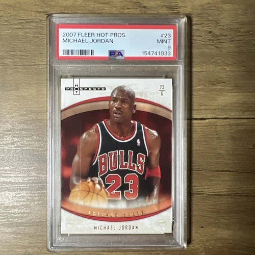 2007 Fleer Hot Prospects Michael Jordan #23 PSA 9