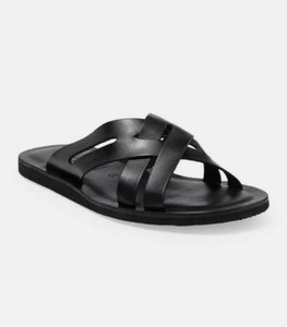 To Boot New York Sz 13 Men’s Leather Woven Flip Flop Sandals To Boot New York Adam Derrick Leather Sandals Flip Flop  main image 3