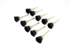100 pc Nylon Plastic Bristle 1/2 Inch Cup Wire Brush Wheel with 1/8 Inch Shan...