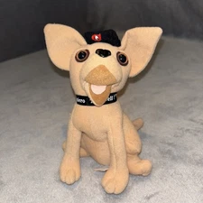 VNTG Taco Bell Chihuahua w/ BLACK HAT Toy Applause '98 - "Yo Quiero Taco Bell"