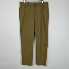 VRST Pants Mens 35x32 Limitless 5 Pocket Golf Beige 4-Way Stretch Commuter Tech