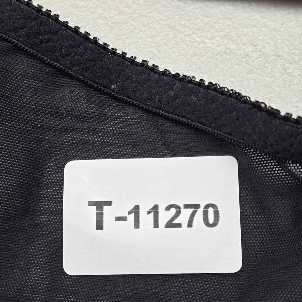 Sujetador convertible Olga 36C negro floral con aros malla minimizador Foto 2 de 4