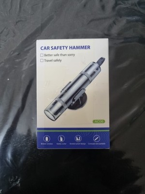 2er Pack Safe Pro X Auto Notfallhammer, Fluchtwerkzeug mit Gurtschneider rot