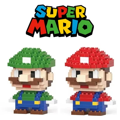 MARKENLOS Super Mario Luigi Bricks Bausteine Lego Kinder Weihnachten Geschenk Spielzeug