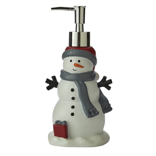 Christmas/Winter Whistler Snowman Soap Dispenser for Bath/Kitchen & Gift, Mul...
