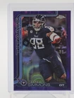 2025 Topps Chrome Football Purple Lava Refractor Jeffery Simmons #289