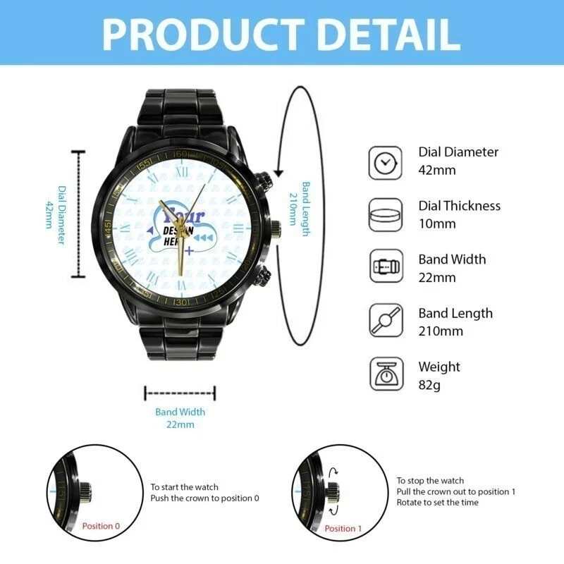John wick stainless steel watch