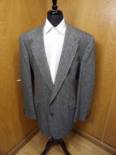 Herren Blazer Sport Mantel Jacke 48XL Diamond Co Schneider Grau H.B. 100% Wolle S#81