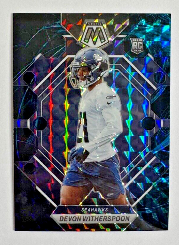 Devon Witherspoon 2023 Panini Mosaic GENESIS PRIZM RC ROOKIE #313 Seahawks RARE