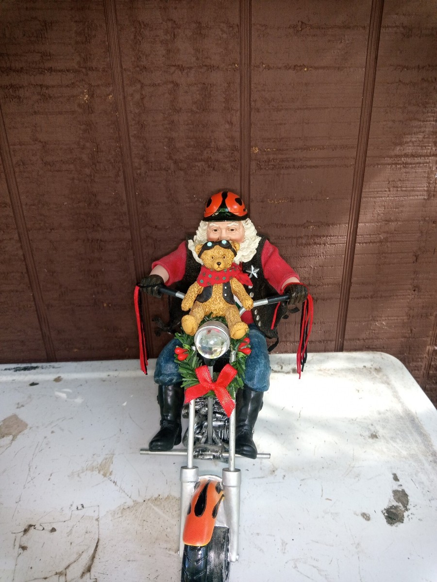 Santa Claus On A Harley Davidson Figure | eBay