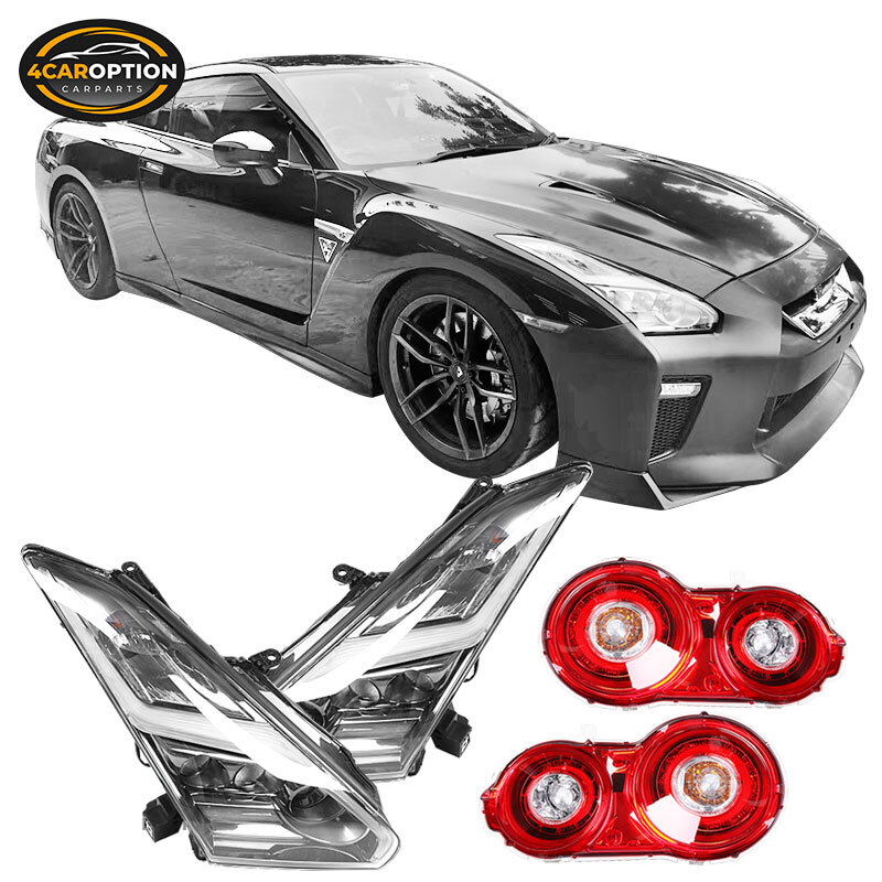 Fits 09-22 Nissan GTR R35 Coupe OE Style Headlights Tail
