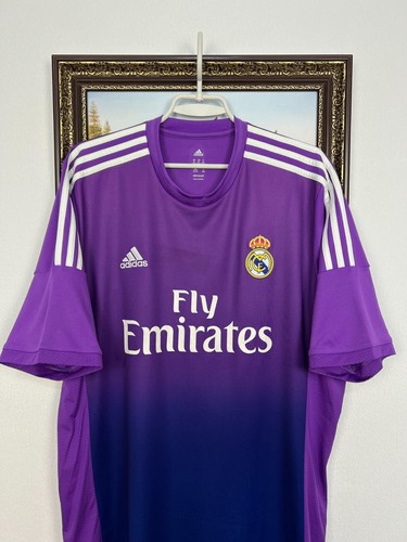 Real Madrid Goalkeeper football shirt 2013 Soccer Adidas Jersey Mens Trikot XL - Picture 2 of 18